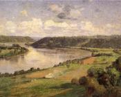 西奥多 克莱门特 斯蒂尔 : The Ohio river from the College Campus, Honover